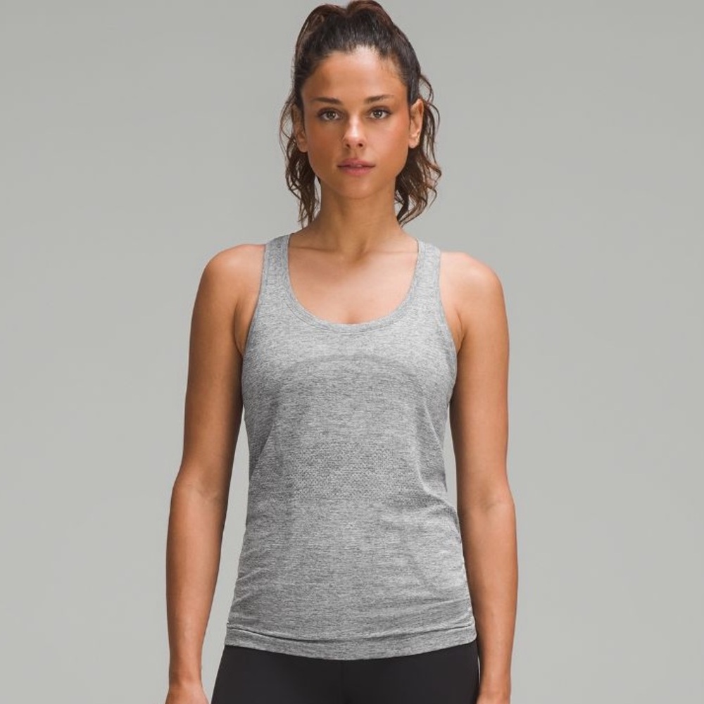 Lululemon Swiftly Tech Racerback Tank Top Grey Size 10